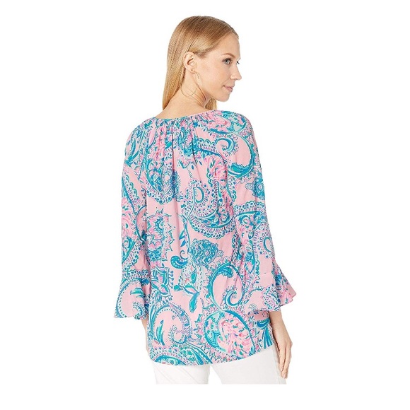 Lilly Pulitzer Willa Flounce Sleeve Top - Picture 2 of 3